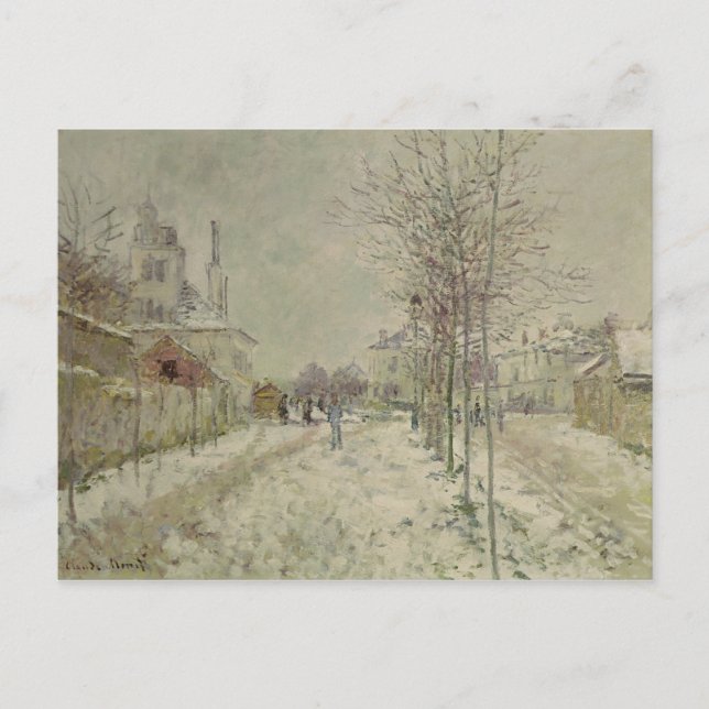 Carte Postale Claude Monet | Effet neige (Devant)