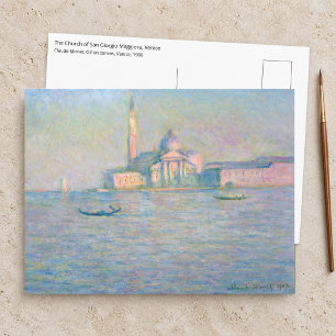 Carte Postale Claude Monet - Église de San Giorgio Maggiore