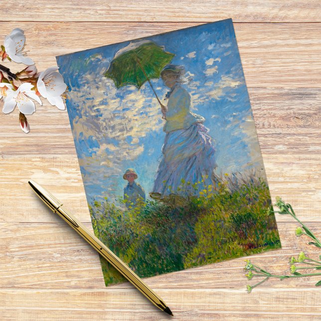 Carte Postale Claude Monet Femme avec un parasol (Créateur téléchargé)