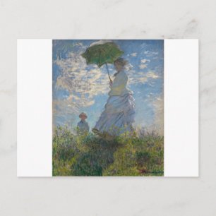 Carte Postale Claude Monet Femme avec un parasol 1875