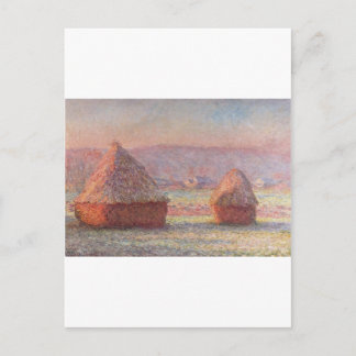 Carte Postale Claude Monet - Gelée blanche au lever du soleil