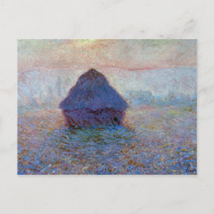 Carte Postale Claude Monet Grainstack, Soleil dans la fosse