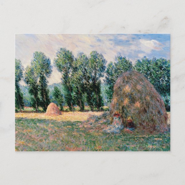 Carte Postale Claude Monet - Haystacks (Devant)