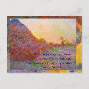 Carte Postale Claude Monet Haystacks
