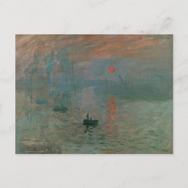 Carte Postale Claude Monet - Impression, lever de soleil (Devant)