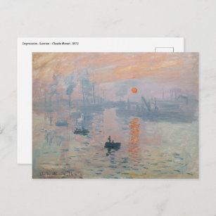 Carte Postale Claude Monet - Impression, lever de soleil
