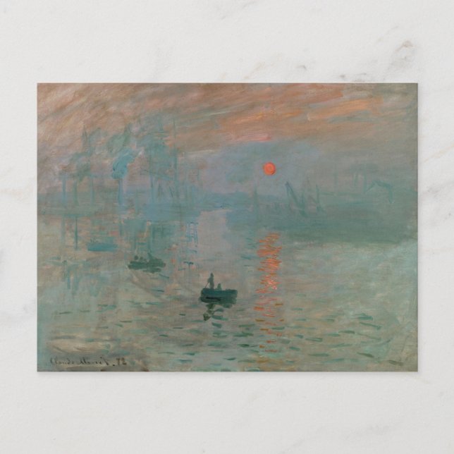 Carte Postale Claude Monet Impression Soleil levant (soleil leva (Devant)