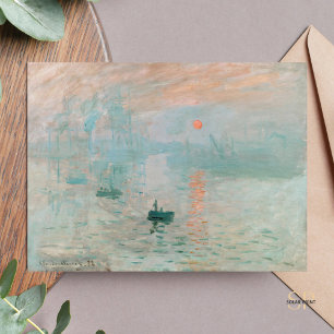 Carte Postale Claude Monet Impression Sunrise Peinture Art Impri