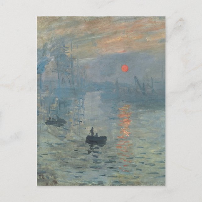 Carte Postale Claude Monet Impression Sunrise Soleil Levant (Devant)