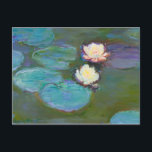 Carte Postale Claude Monet Impressionniste L'Eau Lillies Nymphea<br><div class="desc">Peinture de paysage impressionniste par Claude Monet - Chefs-d'oeuvre classiques - Claude Monet Nature Painting Series - Claude Monet Impressionniste Lille d'eau Nymphéas Peinture</div>