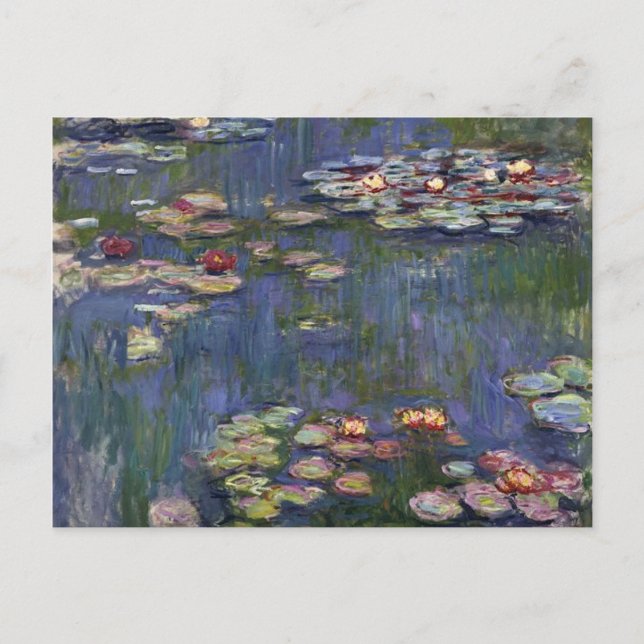 Carte Postale Claude Monet Impressionniste L'Eau Lillies Peintur (Devant)