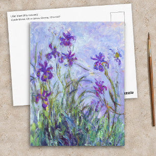 Carte Postale Claude Monet - Iris mauves / Lilac Irises