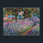 Carte Postale Claude Monet : Irises dans le jardin de Monet<br><div class="desc">Surprenez votre famille et vos amis avec une carte postale classique colorée avec des iris dans un jardin,  peinte par le peintre impressionniste français Claude Monet.</div>