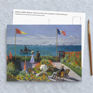 Carte Postale Claude Monet - Jardin à Sainte-Adresse