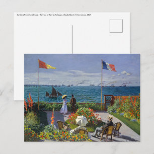 Carte Postale Claude Monet - Jardin de Sainte-Adresse