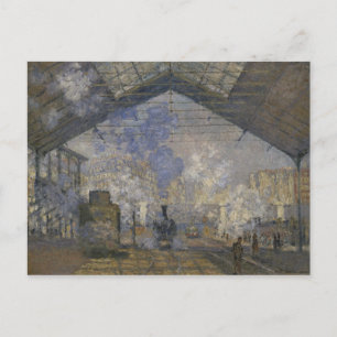 Carte Postale Claude Monet - La gare Saint-Lazare
