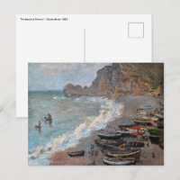Claude Monet - La plage d'Etretat