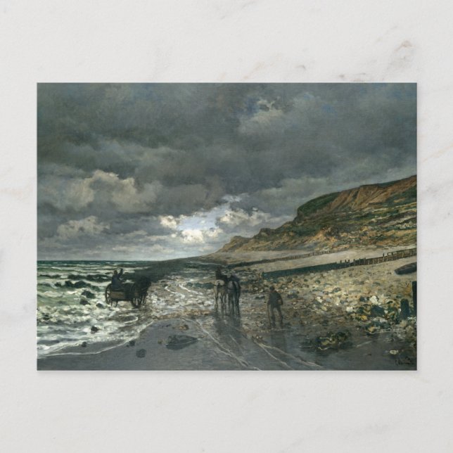 Carte Postale Claude Monet - La Pointe de la Hève à Low Tide (Devant)