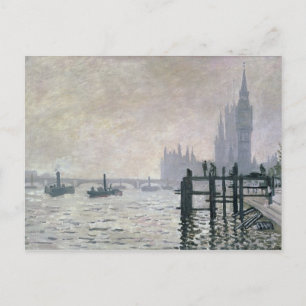 Carte Postale Claude Monet La Tamise sous Westminster