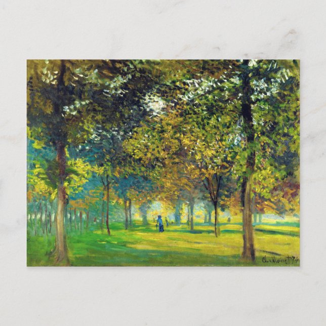 Carte Postale Claude Monet : L'Allée Du Champ De Foire (Devant)