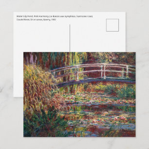 Carte Postale Claude Monet - Le bassin aux nymphéas, Harmonie ro