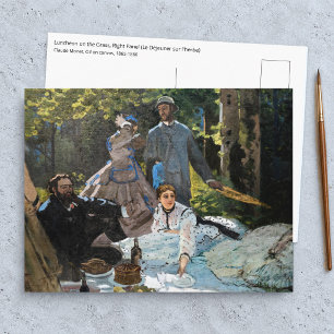 Carte Postale Claude Monet - Le Déjeuner sur l'herbe, panneau de
