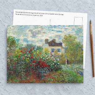 Carte Postale Claude Monet - Le jardin de l'artiste à Argenteuil