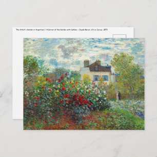 Carte Postale Claude Monet - Le Jardin de l'Artiste à Argenteuil