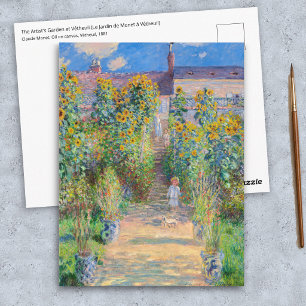 Carte Postale Claude Monet - Le jardin de l'artiste à Vetheuil