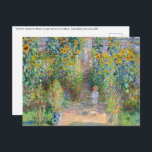 Carte Postale Claude Monet - Le jardin de l'artiste à Vetheuil<br><div class="desc">Le jardin de l'artiste à Vetheuil / The Artist's Garden at Vetheuil - Claude Monet,  Huile sur toile,  1881</div>