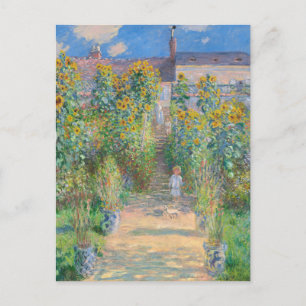 Carte Postale Claude Monet Le jardin de l'artiste à Vétheuil, 18