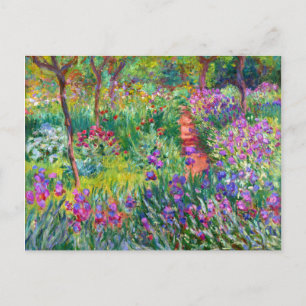 Carte Postale Claude Monet : Le jardin d'Iris à Giverny