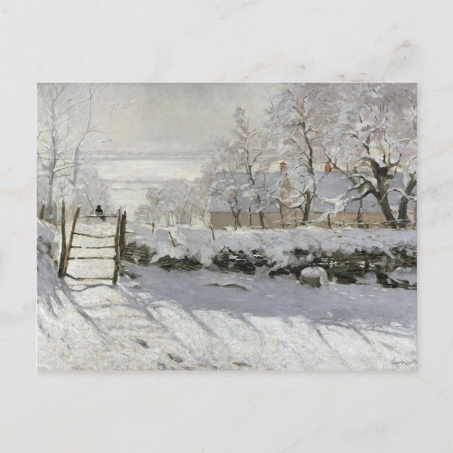 CARTE POSTALE CLAUDE MONET LE MAGPIE (Devant)