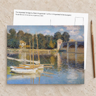 Carte Postale Claude Monet - Le Pont d'Argenteuil