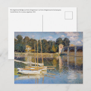 Carte Postale Claude Monet - Le pont d'Argenteuil