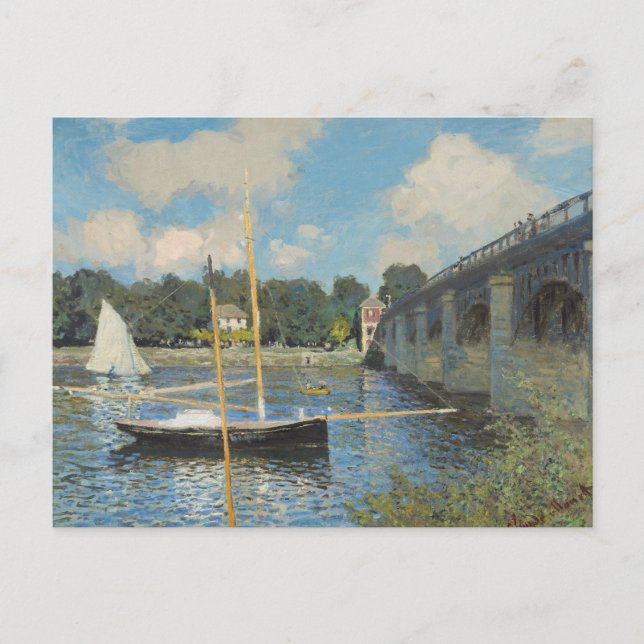 Carte Postale Claude Monet le pont d'Argenteuil (Devant)