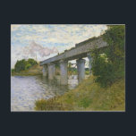 Carte Postale Claude Monet | Le pont ferroviaire à Argenteuil<br><div class="desc">Le pont ferroviaire à Argenteuil,  1874 | par Claude Monet | Lieu de l'art : Musée d'Orsay,  Paris,  France | Artiste français | Numéro de collection d'images : XIR18891</div>