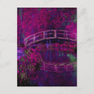 Carte Postale Claude Monet Le pont Japanes violet