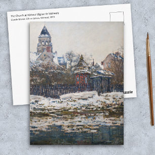 Carte Postale Claude Monet - L'église de Vétheuil