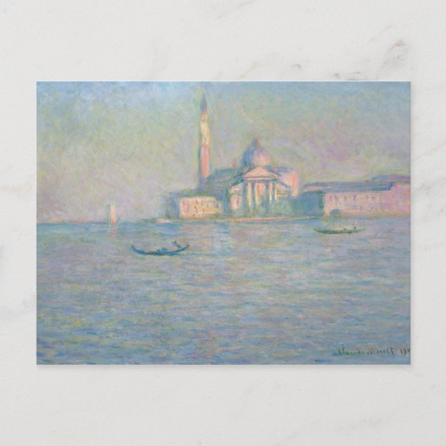Carte Postale Claude Monet - L'église San Giorgio Maggiore, (Devant)