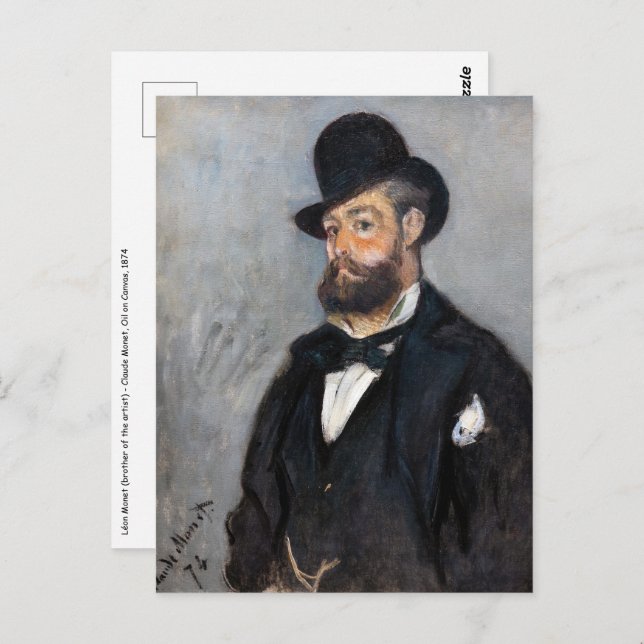 Carte Postale Claude Monet - Leon Monet (Devant / Derrière)