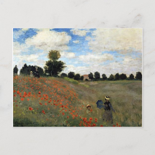 Carte Postale Claude Monet - Les Coquelicots (Devant)
