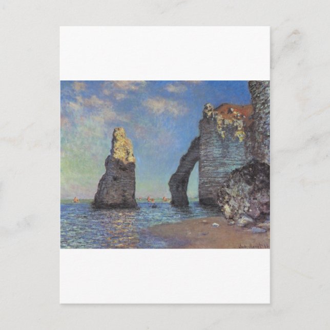 Carte Postale Claude Monet Les falaises d'Etretat Dons Destiny (Devant)