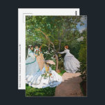 Carte Postale Claude Monet - Les femmes dans le jardin<br><div class="desc">Femmes dans le jardin / Femmes au jardin - Claude Monet,  Huile sur toile,  1866</div>