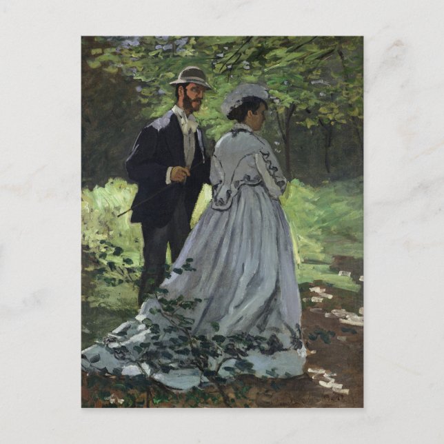 Carte Postale Claude Monet | Les Promeneurs, Bazille, Camille (Devant)