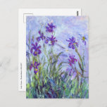 Carte Postale Claude Monet - Lilac Irises / Iris Mauves<br><div class="desc">Lilac Irises / Iris Mauves - Claude Monet,  1914-1917</div>