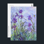 Carte Postale Claude Monet - Lilac Irises / Iris Mauves<br><div class="desc">Lilac Irises / Iris Mauves - Claude Monet,  1914-1917</div>