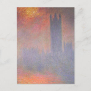 Carte Postale Claude Monet London Chambres du Parlement du Royau