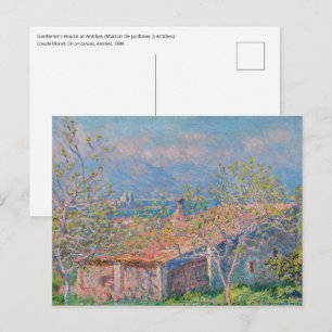 Carte Postale Claude Monet - Maison de jardinier à Antibes