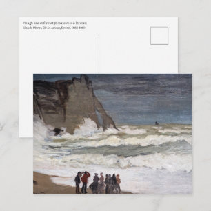 Carte Postale Claude Monet - Mer Noire à Etretat
